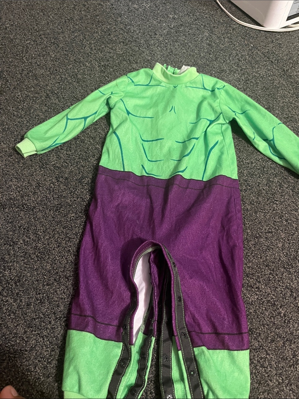 Marvel Green and Purple Muscle Costume for Kids